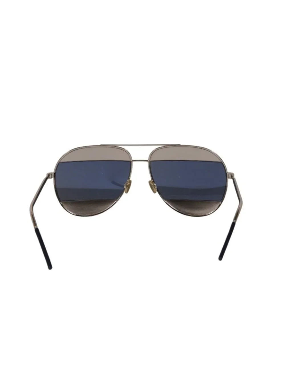Dior Womens Split 1 Aviator Sunglasses 0103J Silver Blue Grey Silver Glasses